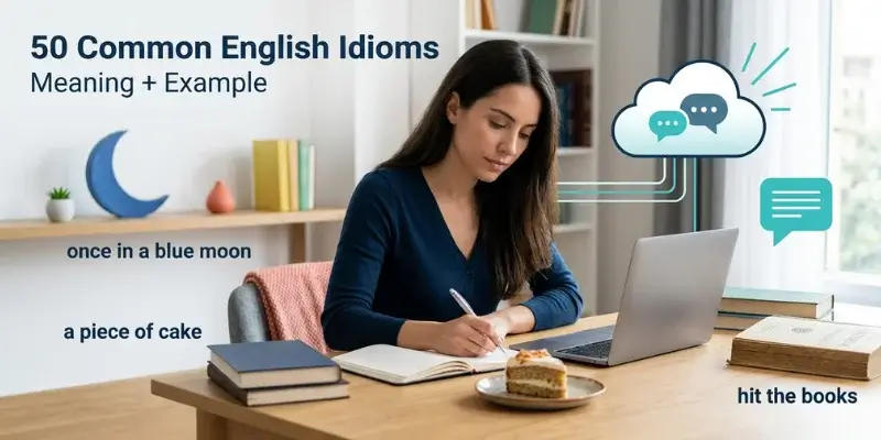 Most Common English Idioms: 50 Everyday Expressions With Meanings And Examples 50 most common English idioms with meanings and examples