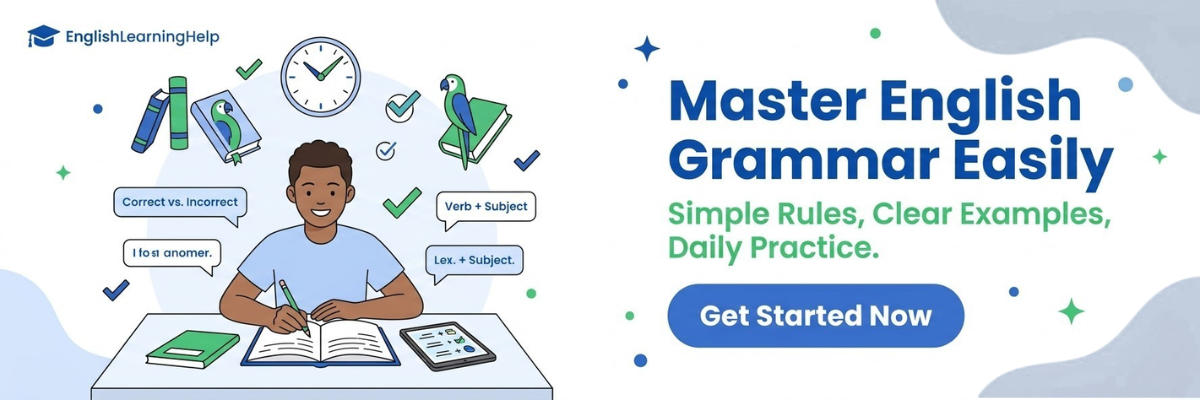 Slider image of english learning help website