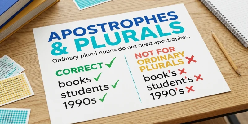 Apostrophes with plural nouns and common plural mistakes