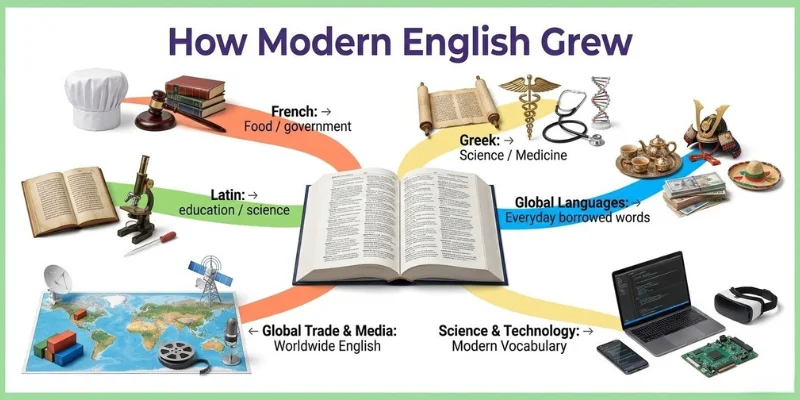 Modern English: A Complete Guide To Its Definition, History, Features, And Evolution With Examples Languages and historical influences that helped shape Modern English vocabulary