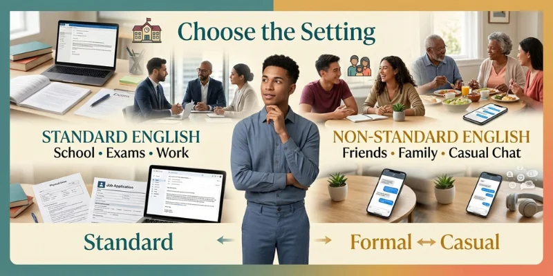 Standard English And Non-Standard English Explained In Simple Words So You Finally Get The Difference When to use Standard English and Non-Standard English in formal and casual situations