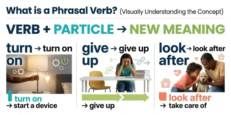 Most Common Phrasal Verbs In English: 100 Common Examples And Meanings What are phrasal verbs in English with verb and particle examples