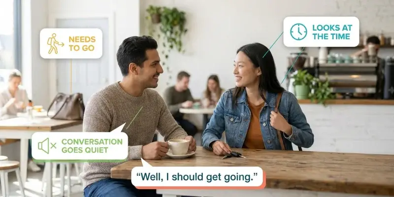 Natural signs that it is time to end an English conversation